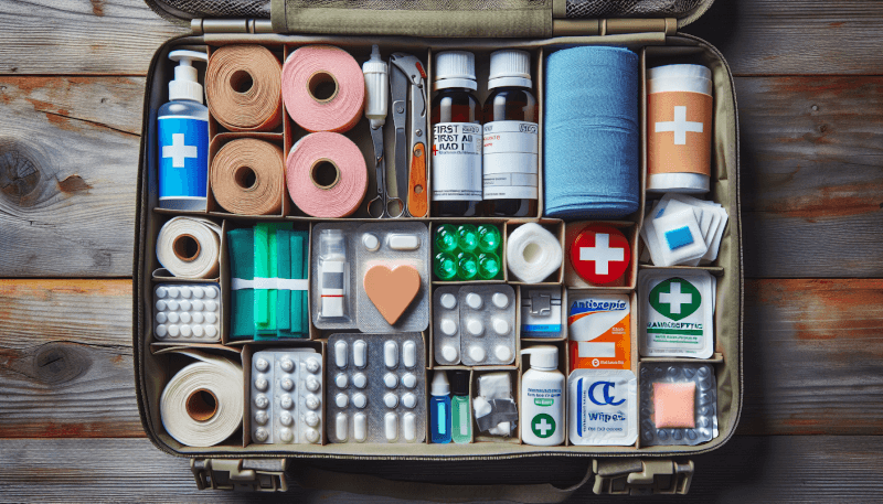 what are the essential first aid supplies for camping